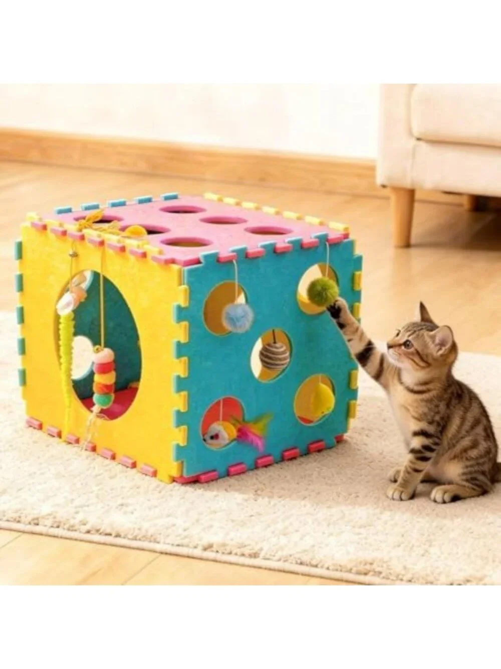 41 Pcs Interactive Indoor Cat Toys Set - Engaging Fun for Kittens & Cats
